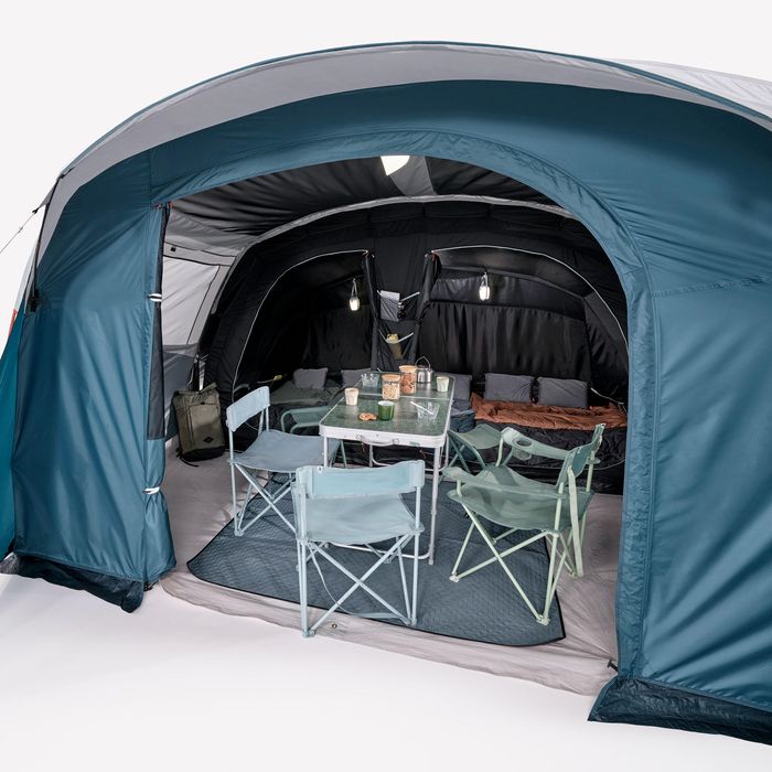 Cort de camping 5 persoane 2 camere, - produs resigilat Decathlon