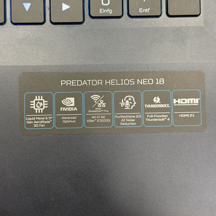 Acer Predator Helios Neo 18'