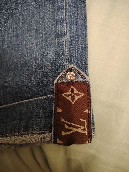 Нови Къси Дамски дънки 3/4-ти Louis vuitton