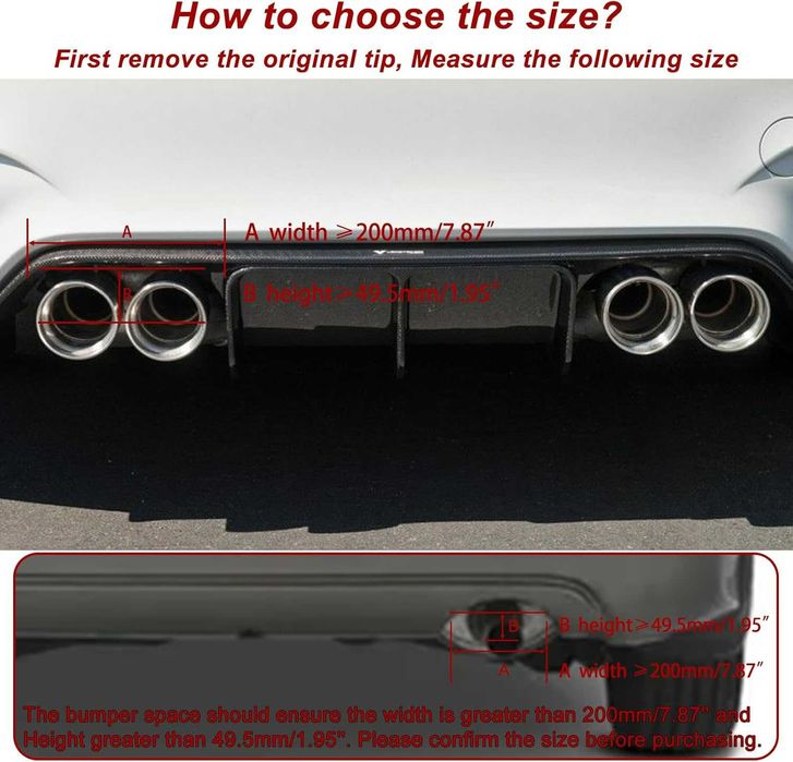 63mm Карбонов накрайник ауспух 2.5"→3.5" Черен