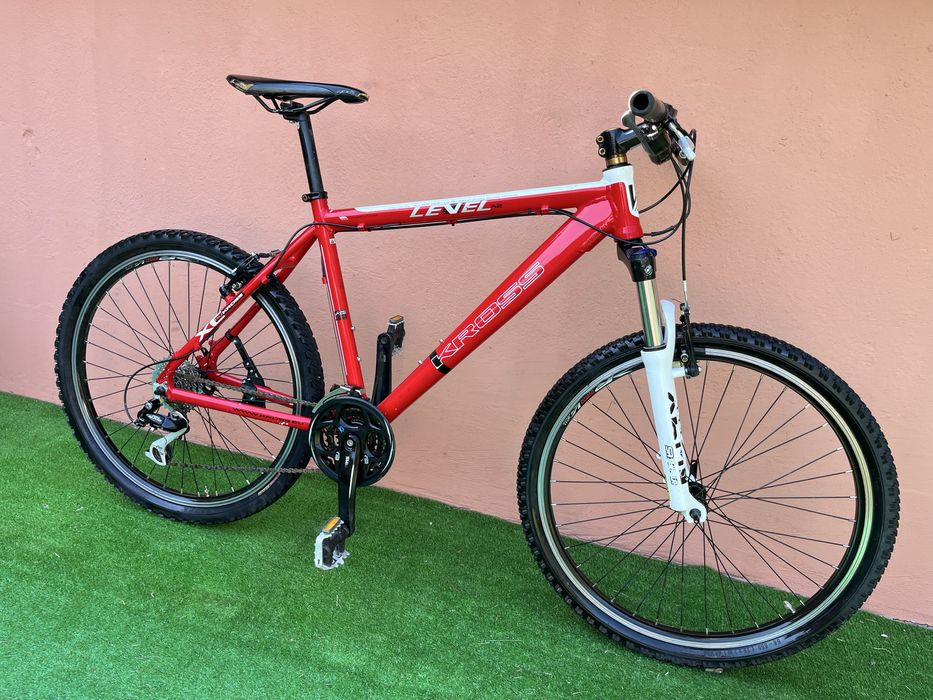 Като Нов Алуминиев Велосипед KROSS LEVEL 26цола 8х3 Внос Германия