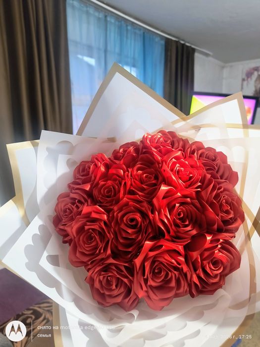 Продам букет из атласных лент 15 шт