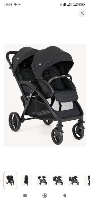 Коляска двухместный