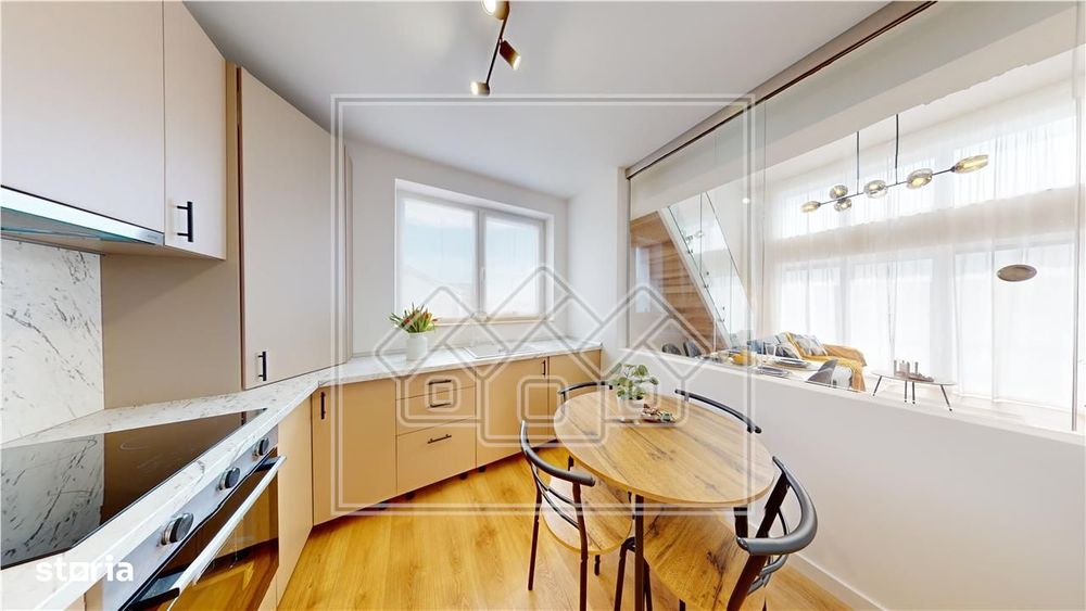 Penthouse cu 3 camere, mobilat complet, dressing, balcon -
