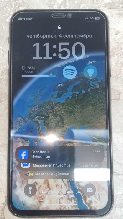 iPhone X 256GB.Перфектен!