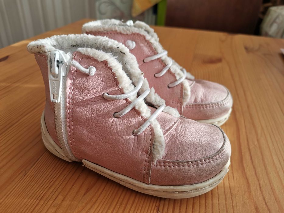 Кожени обувки Колев и Колев 20ти размер пепел от рози