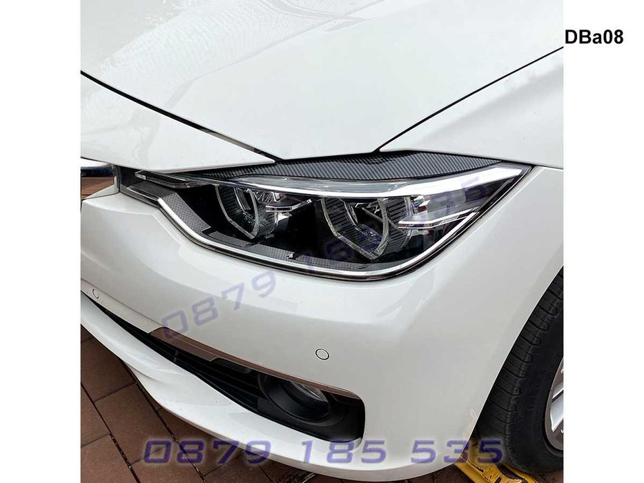 Тунинг горни вежди фарове BMW 3 F30 F31 облицовки бмв ф30 ф31 лайсни