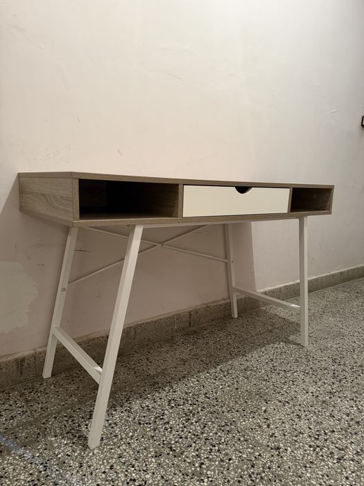 JYSK Бюро ABBETVED д120xш48 см цвят светъл дъб/бяло | Desk