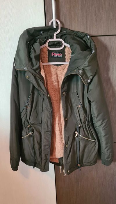 Geacă parka de fâș îmblănită