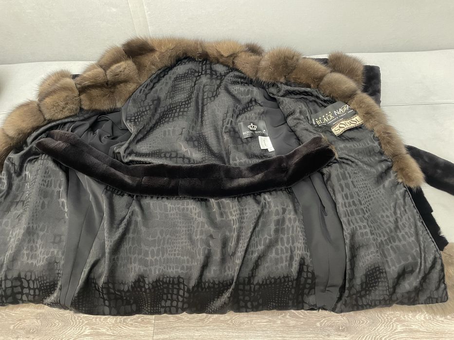 Шуба oversize, 40-48, соболь норка