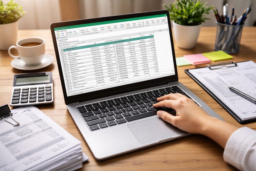 Introducere date / facturi în Excel / copiere date din PDF