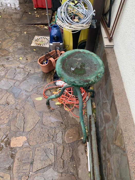 Scaun fier vechi industrial