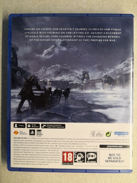 God of War Ragnarok PS5 КАТО НОВА