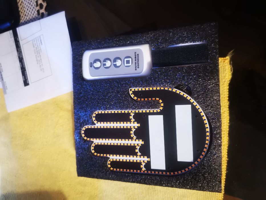 LED 12v Funny car gesture led finger. NOU