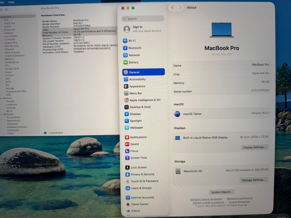 MacBook Pro 16" M4 PRO Chip 14-CPU/20-GPU/48GB RAM/512GB SSD
