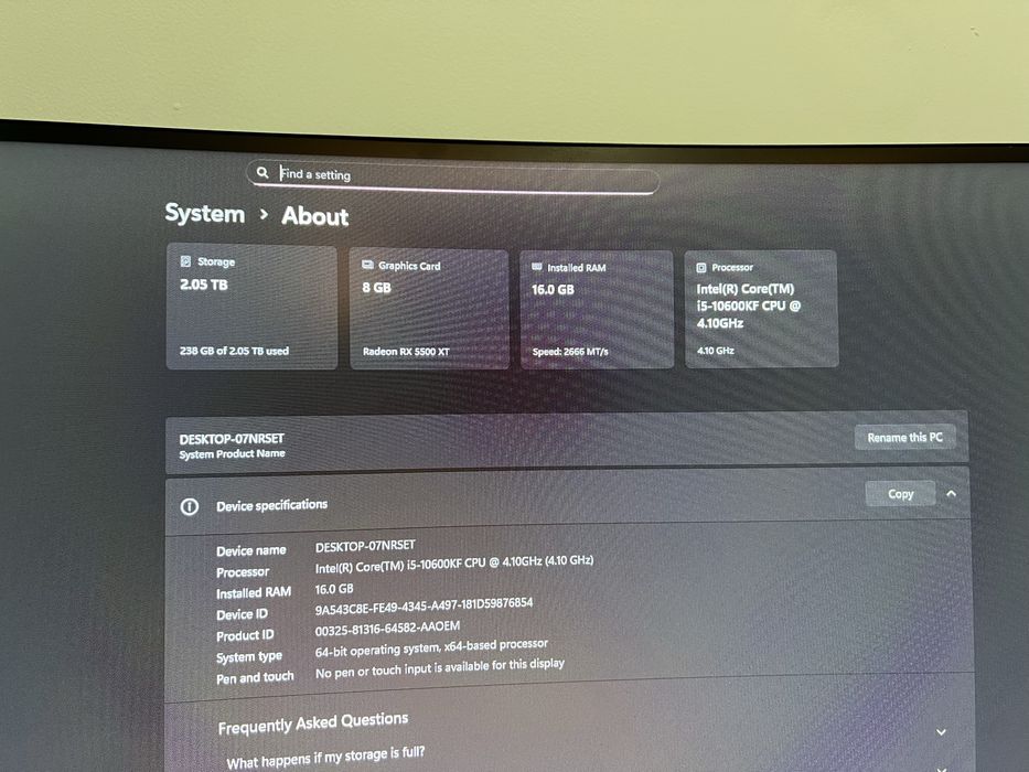 Pc gaming complet