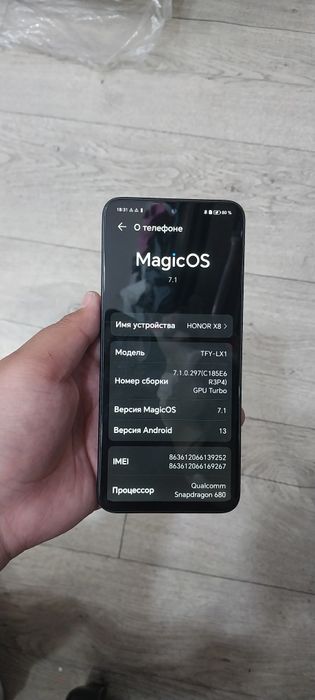 Honor x8 128гб прочитайте описание