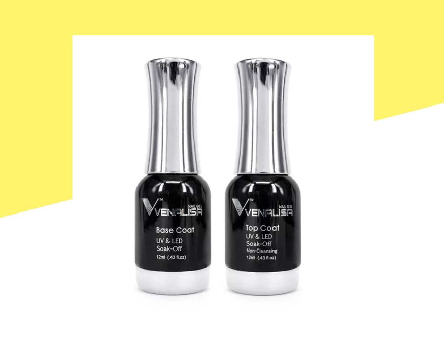 Комплект UV/LED база и топ лак VENALISA - 12 мл.