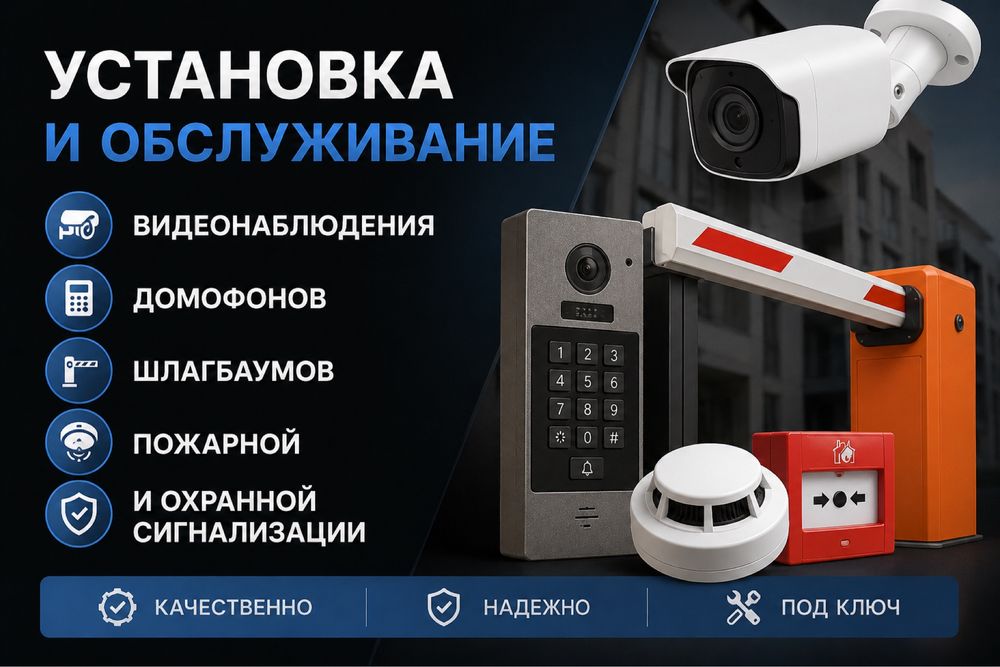 видеонаблюдение • домофоны • шлагбаумы