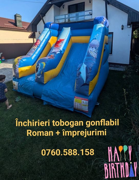 Tobogane gonflabile de inchiriat pentru petreceri copii si evenimente