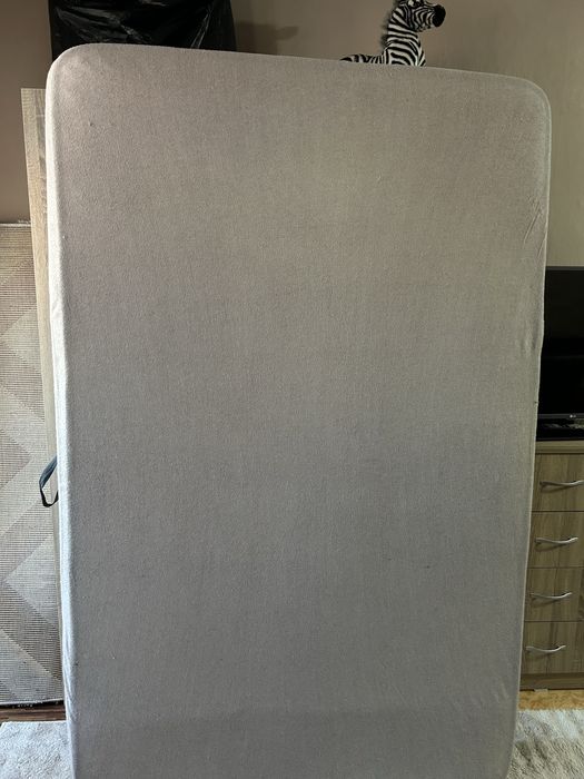 Кожена пейка-ракла, матрак 1.20-1.90см. Шкаф за съхранение