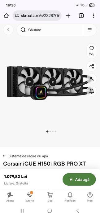 Corsair iCUE H150i RGB PRO XT