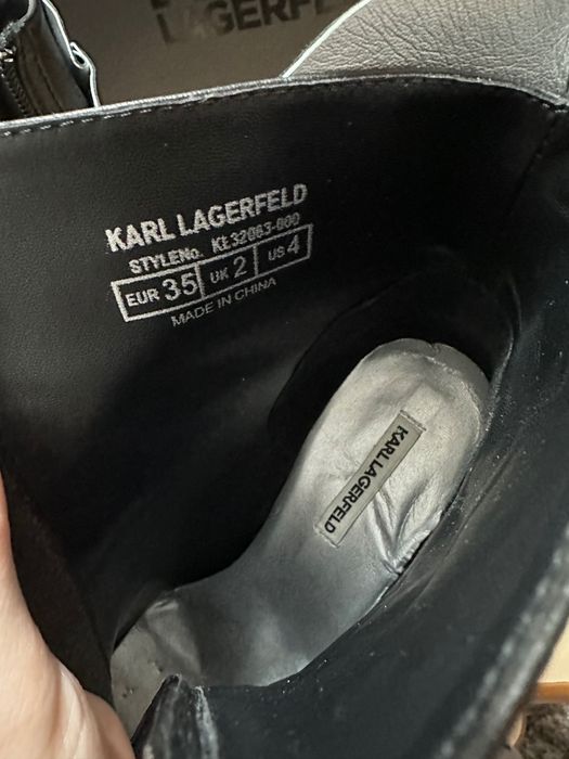 Vand botine Karl Lagerfeld piele naturala negre