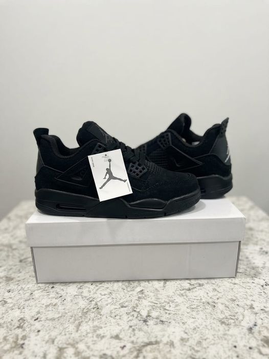 Adidasi Jordan 4 Retro Black - Adidasi Fete Baieti
