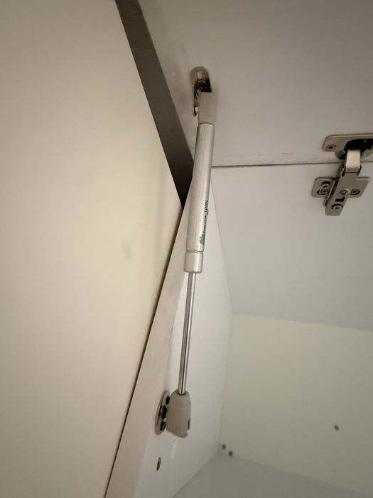 Unitate depozitare cu capac rabatabil/comoda alb lucios