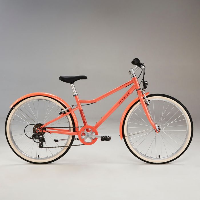 Bicicletă polivalentă Riverside 500 24'' roz - (SecondHand) Decathlon