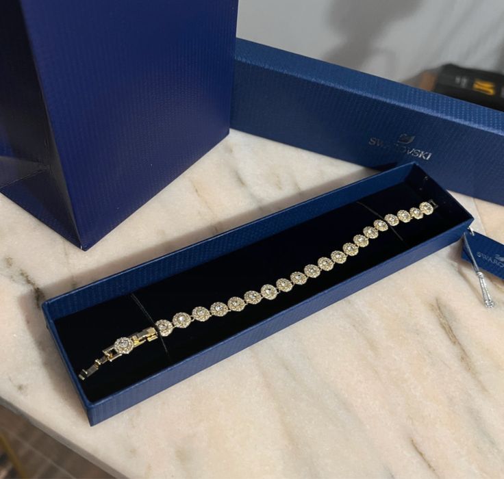 Bratara Swarovski Angelic Tennis Aur