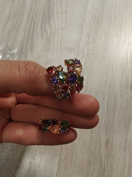 Набор бижутерии продам серьги + кольцо