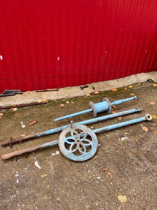 Roata fantana stalpi fier