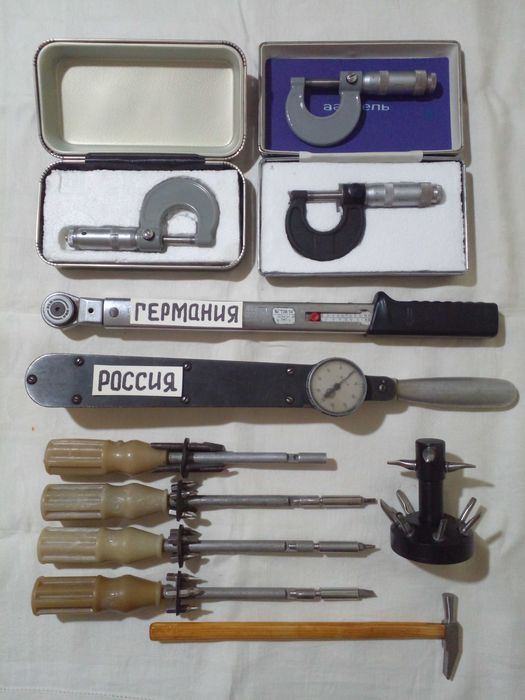 динамометрический ключ микрометр наковальня