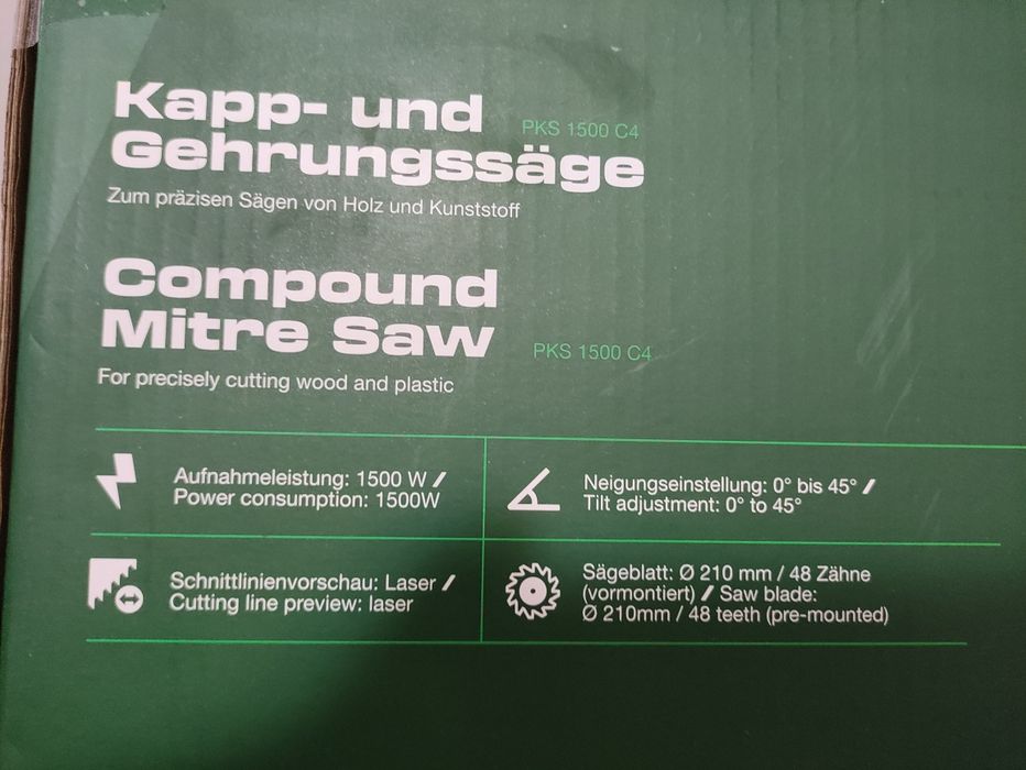 Fierastrau circular electric  Parkside 1500 W