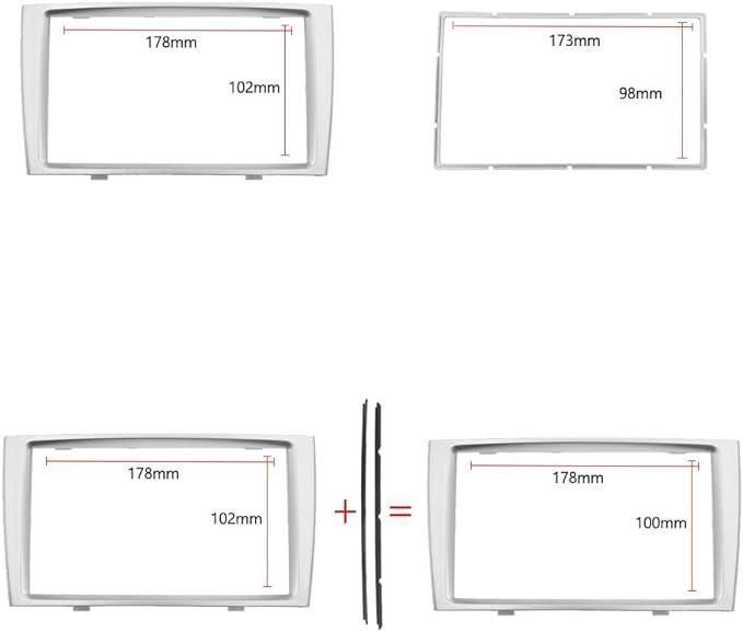 АДАПТОРНА РАМКА №3334 мултимедия с двоен дин 7инча за Peugeot / +