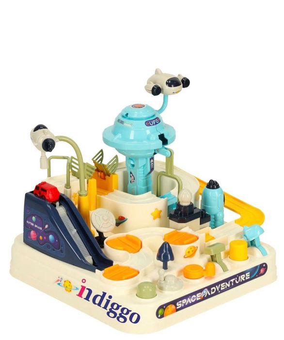 Set joaca copii circuite & parcari XXL cu lift, lumini, sunete