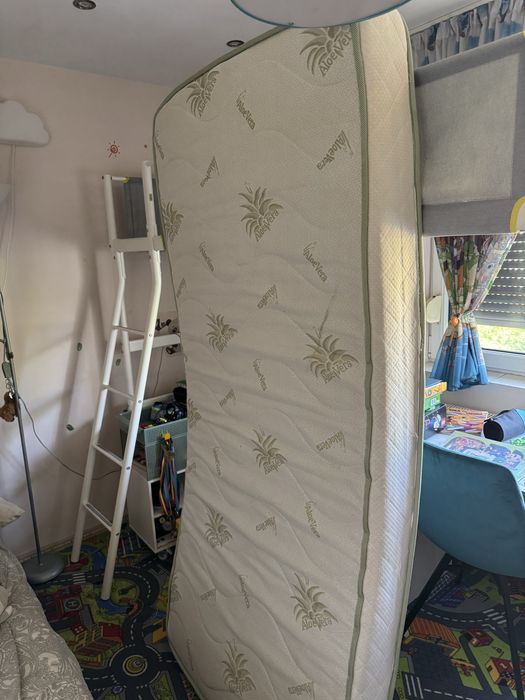 Cadru pat supraetajat + saltea 90x200
