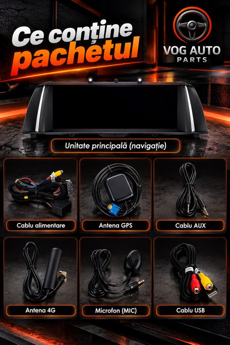 Navigație Android BMW F10 F11 | CIC / NBT | CarPlay | 6GB+128GB