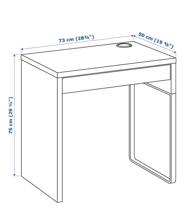 Стол IKEA письменный, 73х50х775 см