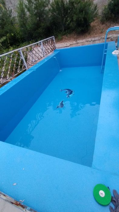 Обшивка бассейн из баннер