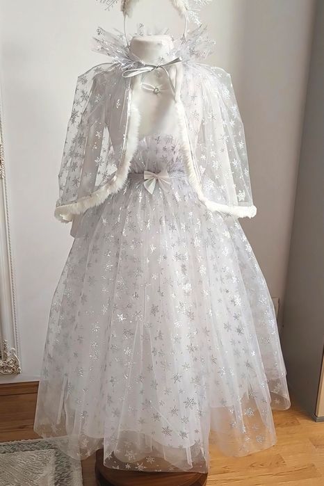 Zana iarna, zana gheții,Craiasa zăpezii costum serbare fetite 3-7 ani