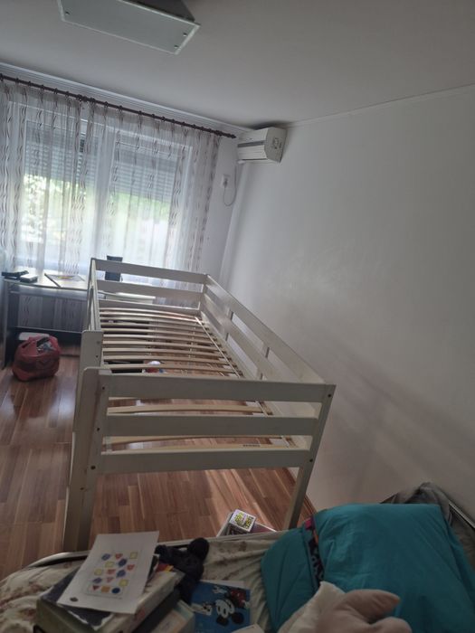 Pat inalt cu scara cu saltea dormeo inclusa