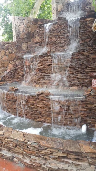 Шаршара.пруд для рыбок и не только. Водопад.с пультом управления