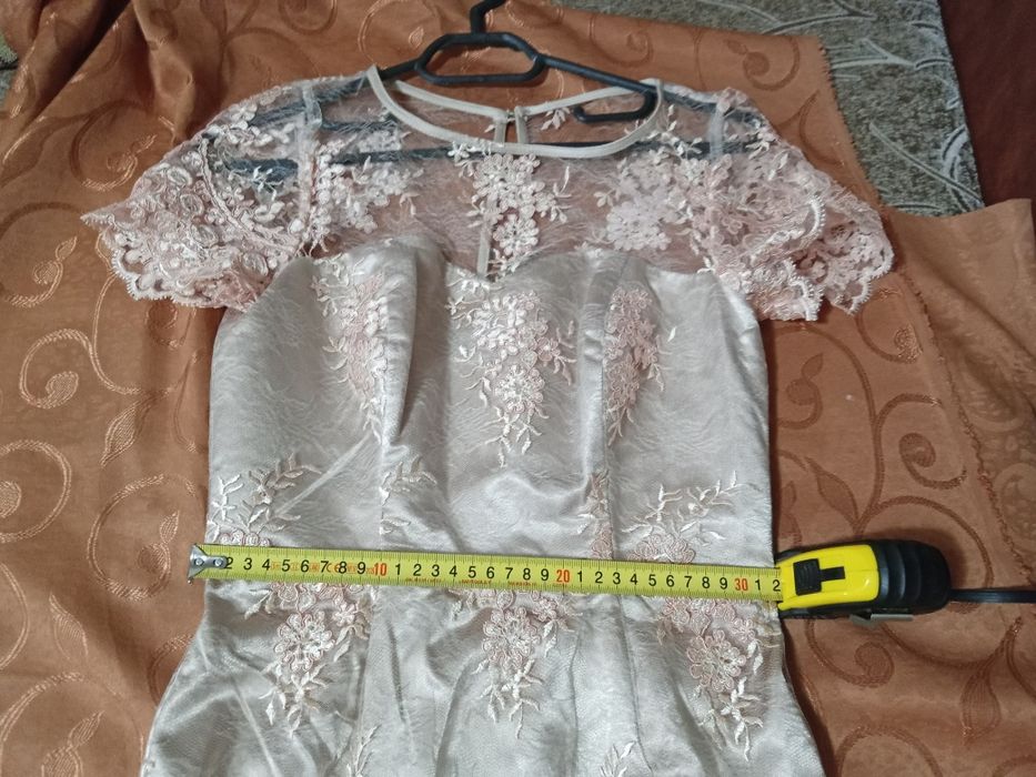 Rochie ocazie banchet/ bal/ nuntă/ botez culoare somon