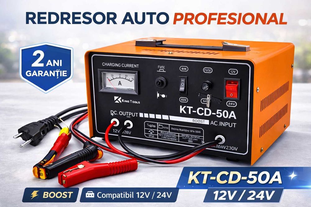 Redresor Auto Profesional King Tools 12V 24V