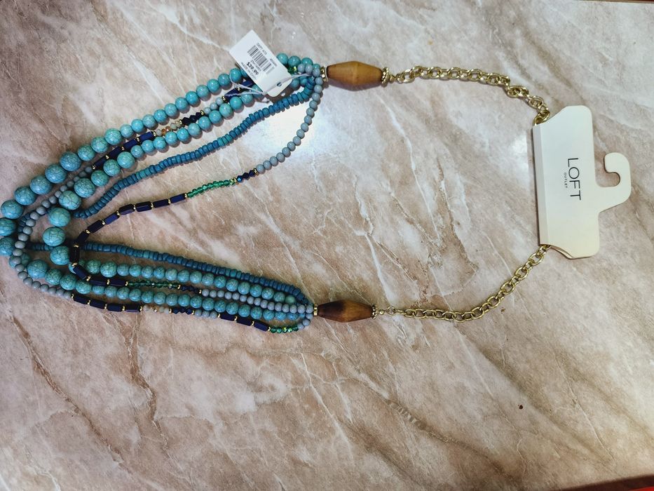 Бусы голубые из Дубая