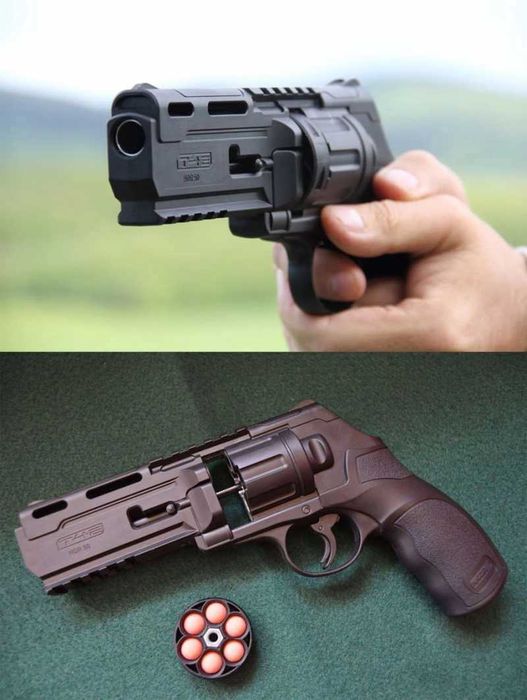 Pistol - LEGAL 25 Jouli - Cu Bile Cauciuc 50MM - FULL METAL Airsoft