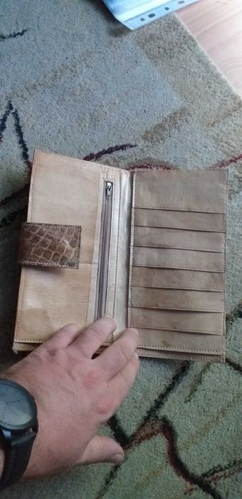 Portmoneu damă din piele naturală cu multiple compartimente