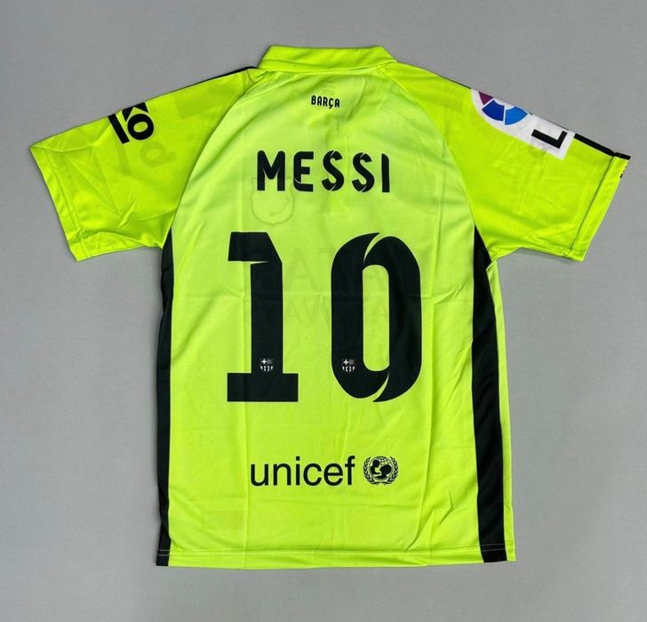 Tricou Barcelona Messi 10 fosforescent kit